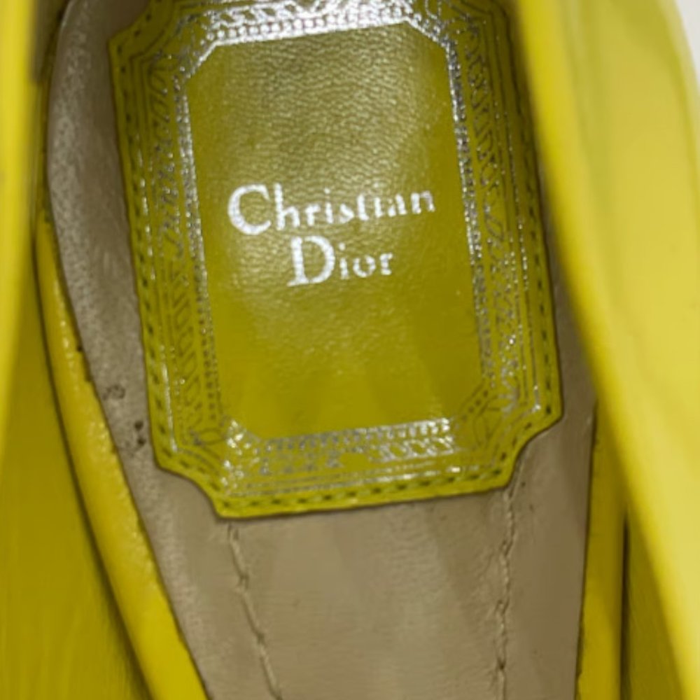 Christian Dior Neon & Nude Heels - Picture 2 of 7
